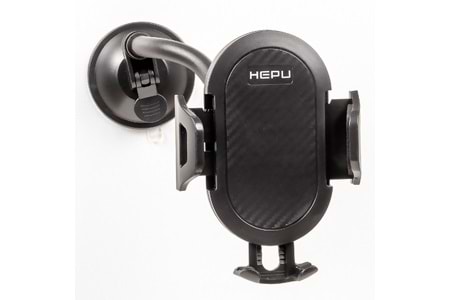 HEPU HP-A12 Uzun Kollu Araç İçi Telefon Tutucu – Güçlü Vantuzlu, Ayarlanabilir Esnek Kol