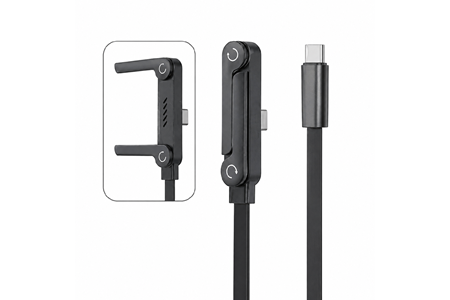 HEPU HP-ATC01 Armor Type-C to Type-C Hızlı Şarj Kablosu – 240W PD, Telefon Standlı Tasarım (1.5 Metre)