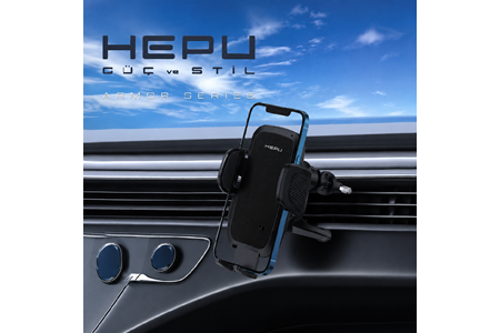 HEPU HP-AA04 Armor Havalandırma Tipi Araç Telefon Tutucu – Otomatik Kilitli, 360° Dönebilen Tasarım