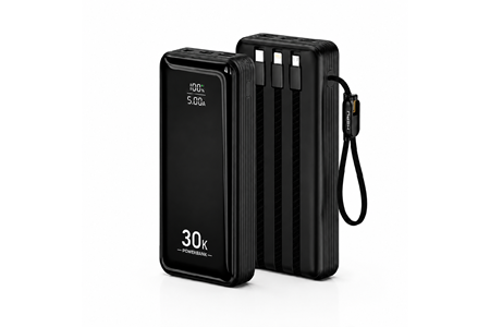 HEPU HP-AP10 Armor Powerbank – 30.000 mAh, Entegre Çoklu Kablolu, Dijital Göstergeli, Hızlı Şarj Destekli