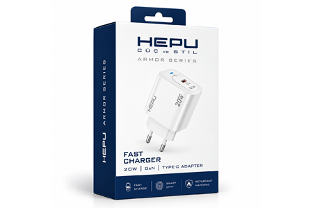 HEPU HP-AC01 20W GaN Şarj Adaptörü – Hızlı Şarj