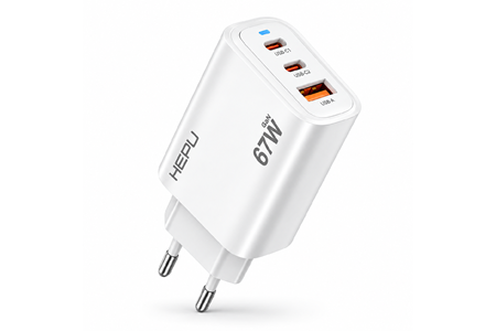 HEPU HP-AC07 67W GaN PD Şarj Adaptörü – Hızlı Şarj
