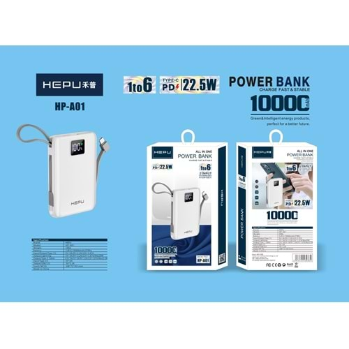 HEPU POWERBANK 10.000mAh HP-A01