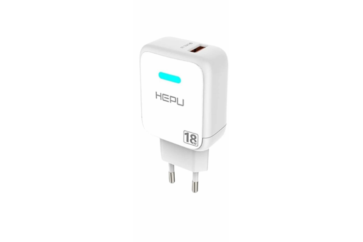 HEPU HP-618 18W 3A Hızlı Şarj Adaptörü – iOS Lightning Kablo Dahil (Qualcomm Quick Charge Destekli)