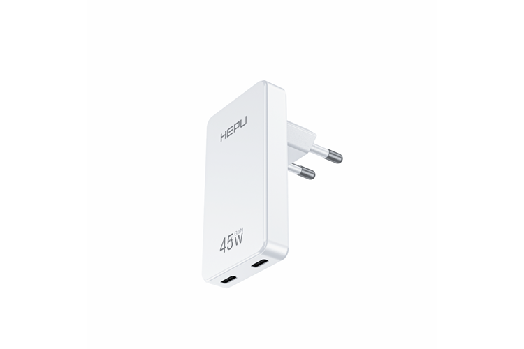 HEPU HP-C33 45W GaN Hızlı Şarj Adaptörü – Ultra İnce Tasarım Type-C Kablo Dahildir