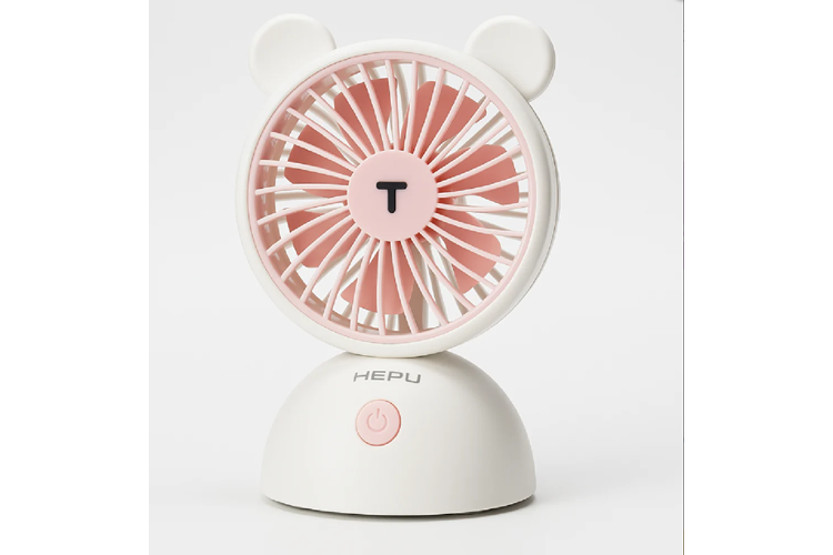 HEPU HP-F23 USB Şarjlı Sessiz Çalışan Masaüstü Mini Fan – Figürlü