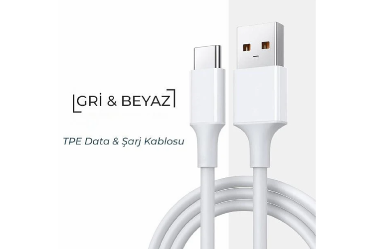 HEPU HP-435 USB to Type-C Kablo – 2 Metre, Yüksek Hızlı Şarj ve Veri Aktarımı
