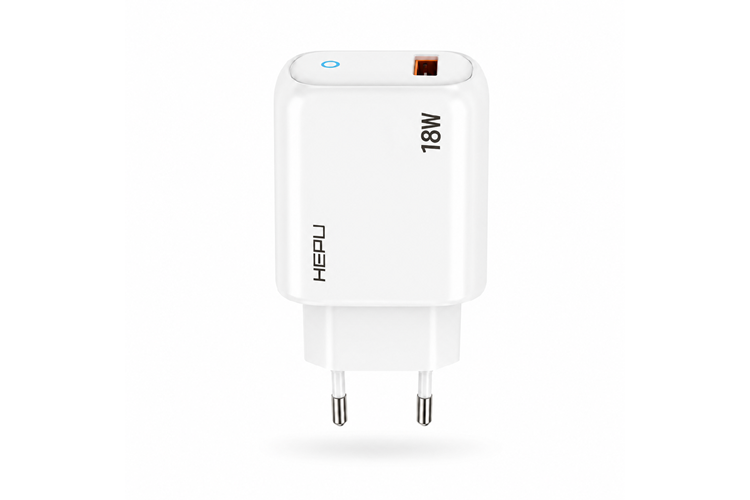 HEPU HP-618 18W 3A Hızlı Şarj Adaptörü – Qualcomm Quick Charge + Type-C Kablo Dahil