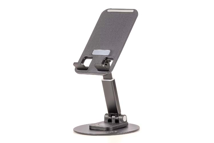 HEPU HP-A10 Masaüstü Metal Telefon Standı – Ayarlanabilir, Katlanabilir, Kaymaz Tabanlı