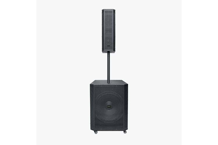 HEPU HP-992 Profesyonel Taşınabilir Ses Sistemi – 15” Subwoofer, 550W Güç, Kablosuz Mikrofonlu