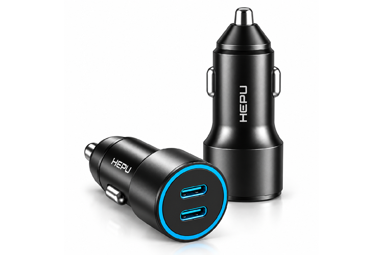 HEPU HP-AD03 60W Araç Şarj Cihazı – 2 Port, Hızlı Şarj
