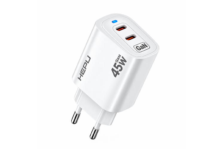 HEPU HP-AC06 45W GaN PD Şarj Adaptörü – Hızlı Şarj
