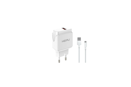HEPU HP-617 2.1A USB Şarj Adaptörü – Type-C Kablo Dahildir