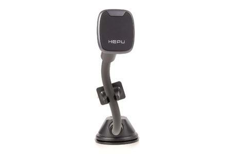 HEPU HP-A30 Mıknatıslı Cam Tipi Telefon Tutucu – Esnek Uzun Kol + 360° Dönebilen Başlık