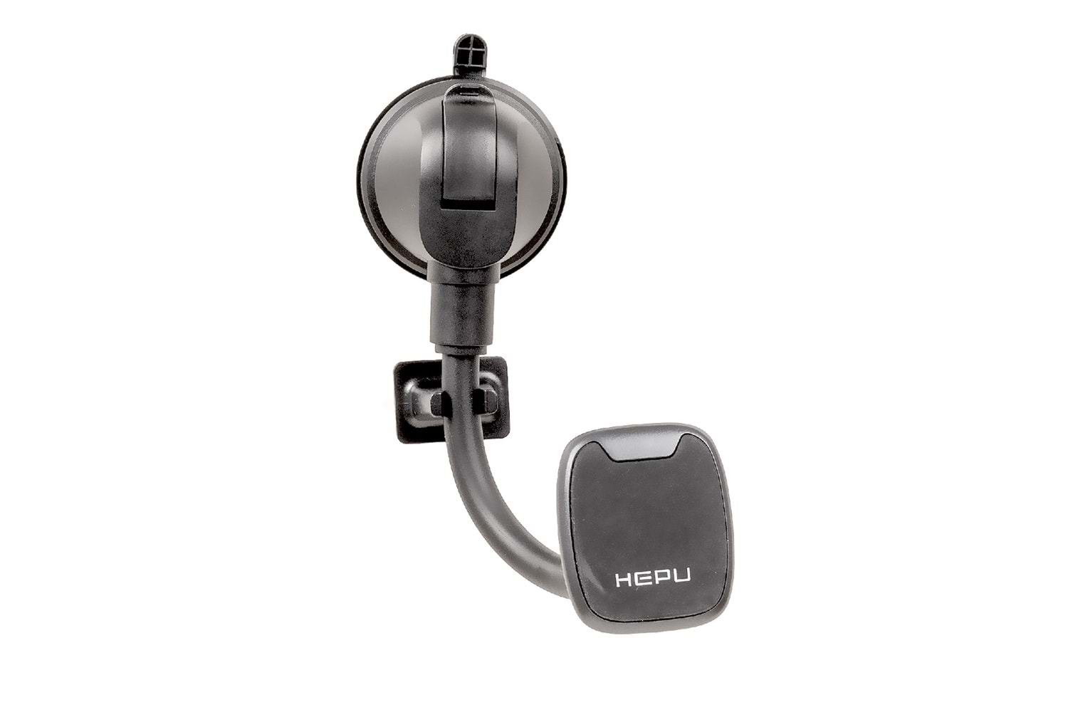 HEPU HP-A30 Mıknatıslı Cam Tipi Telefon Tutucu – Esnek Uzun Kol + 360° Dönebilen Başlık