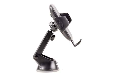 HEPU HP-A21 Uzun Kollu Araç İçi Telefon Tutucu – Karbon Desenli Gövde + Vantuz Taban (Cam & Torpido Uyumlu)