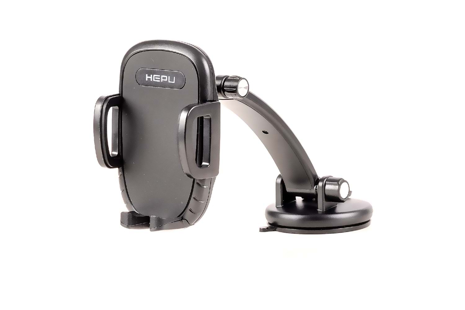 HEPU HP-A26 Uzun Kollu Araç İçi Telefon Tutucu – Vantuz Tabanlı + Torpido ve Cam Uyumlu