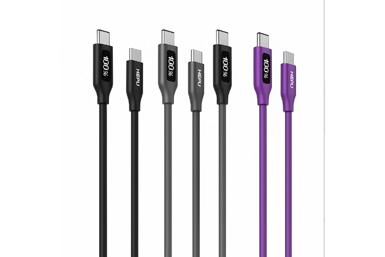 HEPU HP-200 Type-C to Type-C Kablo – 100W Süper Hızlı Şarj + LED Göstergeli (2 Metre)