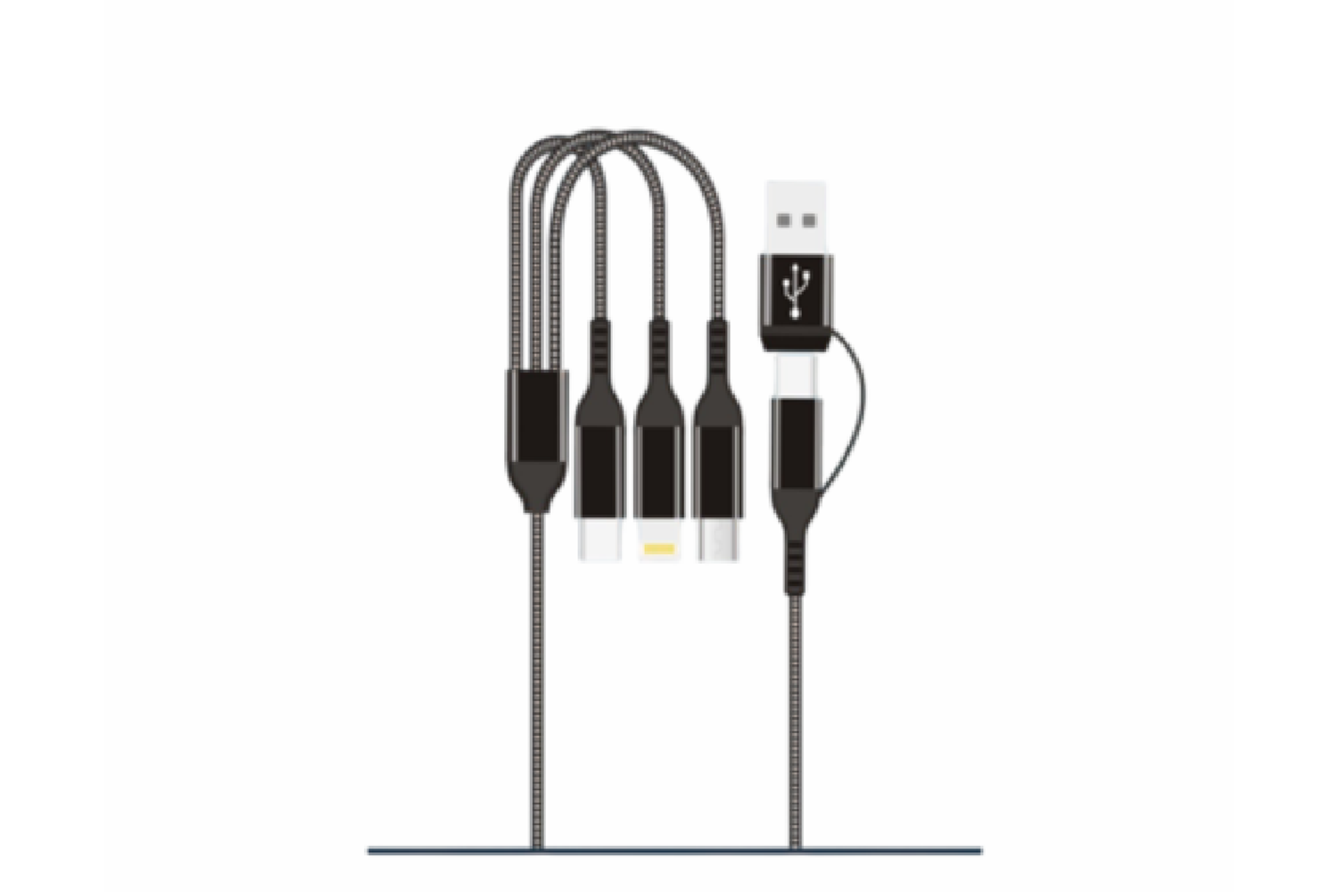 HEPU ŞARJ KABLOSU HP-13 U-3IN1