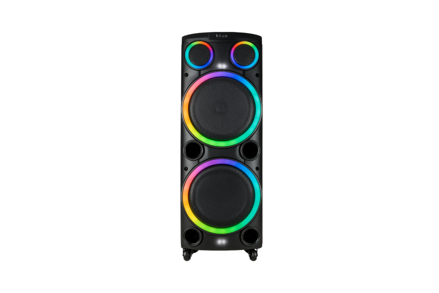 Hepu Hp 962 Büyük Boy Şarjlı Taşınabilir Bluetooth Parti Hoparlörü 2*12 inç Extra Bass