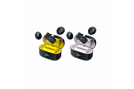 HEPU HP-K31Pro Kablosuz Yaka Mikrofonu – Dijital Ekranlı, Düğme Tipi Tasarım, iOS/Type-C Uyumlu