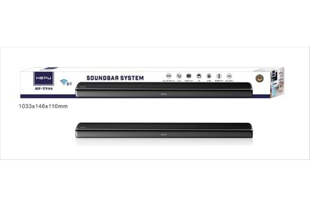 HEPU HP-TV05 – 80W Güçlü Bluetooth Soundbar (LED Display, AUX/USB/TF, HD(ARC), Kumandalı)