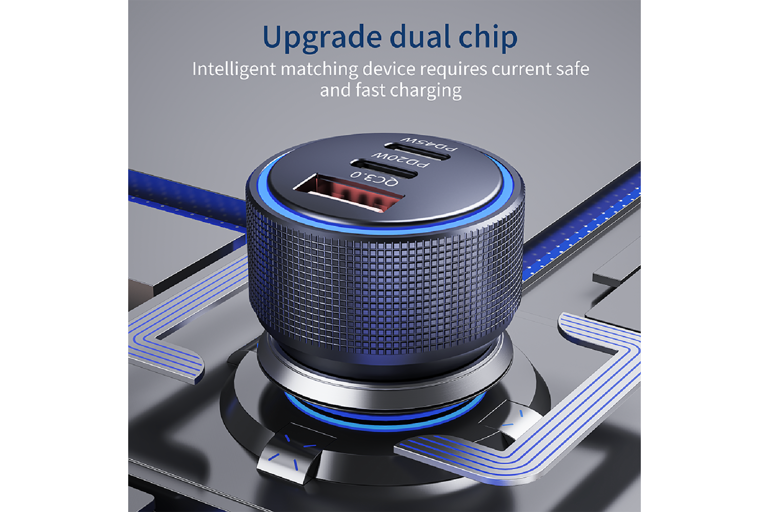 HEPU HP-780 105W Araç Şarj Cihazı – Süper Hızlı, 3 Çıkışlı Akıllı Dağıtım