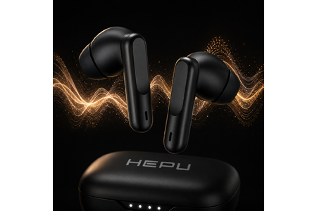 HEPU HP-AB02S Kablosuz Bluetooth Kulaklık – HD Ses, Smart Touch, Bluetooth 6.0