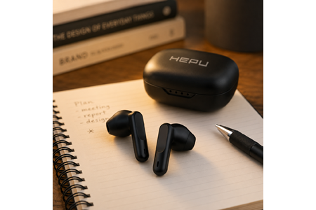 HEPU HP-AB02S Kablosuz Bluetooth Kulaklık – HD Ses, Smart Touch, Bluetooth 6.0