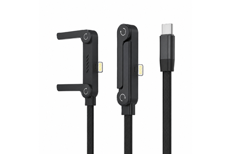 HEPU HP-ALC01 Armor Type-C to Lightning Hızlı Şarj Kablosu – 27W PD, Telefon Standlı Tasarım (1.5 Metre)