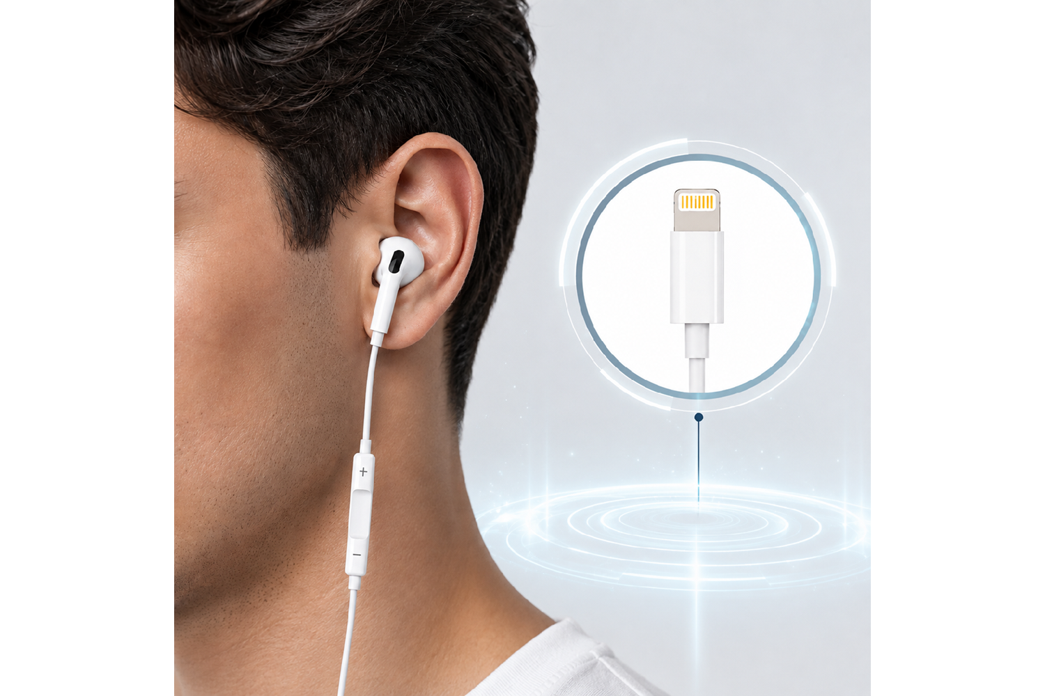 HEPU HP-TK02 Titan Series Lightning Kablolu Kulak İçi Kulaklık – Stereo Ses, Mikrofonlu