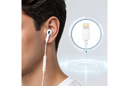 HEPU HP-TK02 Titan Series Lightning Kablolu Kulak İçi Kulaklık – Stereo Ses, Mikrofonlu