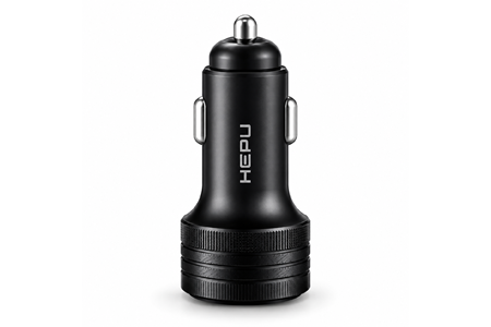 HEPU HP-AD02 105W Araç Şarj Cihazı – 3 Port, Hızlı Şarj, Type-C to Type-C Kablo Dahil
